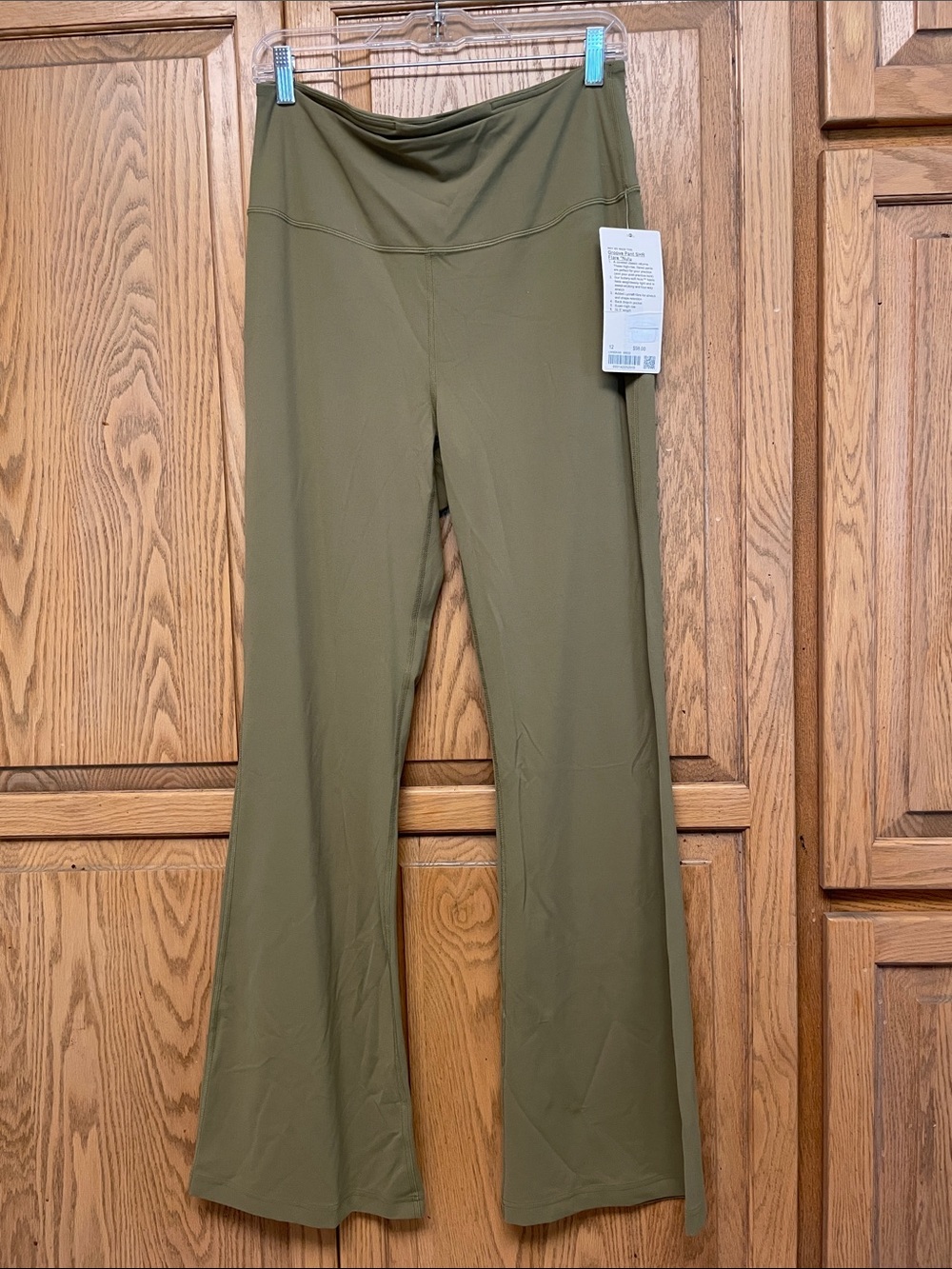 Lululemon athletica groove Olive Green Flare Nulu Pants